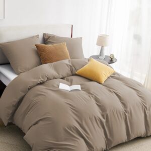 Imperial Rooms (Beige, King (230 x 220 cm)) Plain Duvet Quilt Cover 3PC Reversible Bedding Set Imperial Rooms (Beige, King (230 x 220 cm)) Plain Duvet Quilt Cover 3PC Reversible Bedding Set