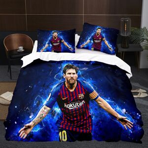 Unbranded (2, King(220x240cm)) Messi football digital print 3d duvet cover sheet set three Unbranded (2, King(220x240cm)) Messi football digital print 3d duvet cover sheet set three