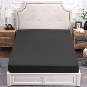 SUPREME BEDDING LTD (KING, CHARCOAL) Extra Deep Fitted Sheet For Single Double King Bed SUPREME BEDDING LTD (KING, CHARCOAL) Extra Deep Fitted Sheet For Single Double King Bed