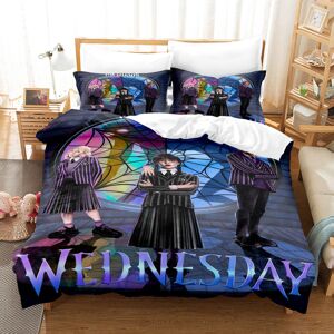 Unbranded (9, King(220x240cm)) Wednesdays print quilt cover pillowcase three-piece four-pi Unbranded (9, King(220x240cm)) Wednesdays print quilt cover pillowcase three-piece four-pi