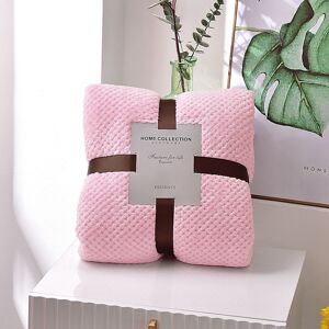 Unbranded (Pink, 45x65cm/17.71x25.59in) 4 Size Popcorn Waffle Blanket Fleece Travel Throw Unbranded (Pink, 45x65cm/17.71x25.59in) 4 Size Popcorn Waffle Blanket Fleece Travel Throw