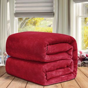 FeelGood Bedding LTD (Super King, Red) ThicK Warm Super Soft Large Blanket Faux Fur Fleece Bed ALL Si FeelGood Bedding LTD (Super King, Red) ThicK Warm Super Soft Large Blanket Faux Fur Fleece Bed ALL Si