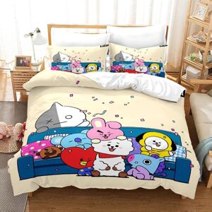 Unbranded (LightYellow, 2pcs135x200cm) BT21 Bedding Set Single Twin Full Queen King Size B Unbranded (LightYellow, 2pcs135x200cm) BT21 Bedding Set Single Twin Full Queen King Size B