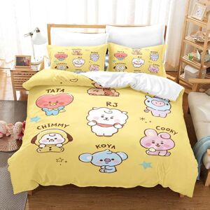 Unbranded (Yellow, 3pcs200x200cm) BT21 Bedding Set Single Twin Full Queen King Size Bed Se Unbranded (Yellow, 3pcs200x200cm) BT21 Bedding Set Single Twin Full Queen King Size Bed Se