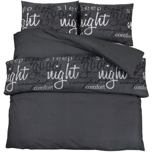 vidaXL Black Cotton Duvet Cover Set 200x200 cm - Bedding Set vidaXL Black Cotton Duvet Cover Set 200x200 cm - Bedding Set
