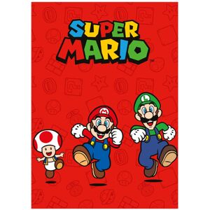Nintendo Super Mario Bros Red Polar Blanket - Blanket Nintendo Super Mario Bros Red Polar Blanket - Blanket