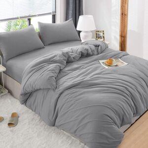 SHAH BEDDINGS LTD (Grey , King ) Luxury Reversible Duvet Covers Quilt Quilted Bedding Set SHAH BEDDINGS LTD (Grey , King ) Luxury Reversible Duvet Covers Quilt Quilted Bedding Set