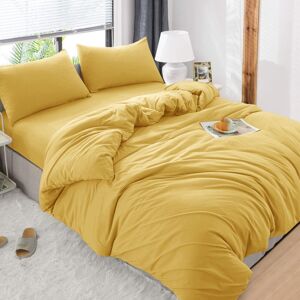 SHAH BEDDINGS LTD (Ochre , Single ) Luxury Reversible Duvet Covers Quilt Quilted Bedding Set SHAH BEDDINGS LTD (Ochre , Single ) Luxury Reversible Duvet Covers Quilt Quilted Bedding Set