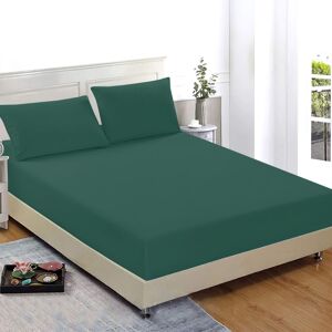 Yorkshire Bedding (Green Emerald, King) Extra Deep 40cm Fitted Bed Sheets Poly Cotton Single Doubl Yorkshire Bedding (Green Emerald, King) Extra Deep 40cm Fitted Bed Sheets Poly Cotton Single Doubl