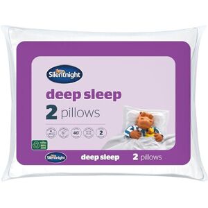 Silentnight Deep Sleep Pillows 2 Pack ? Medium Support Comfortable Hollowfibre B Silentnight Deep Sleep Pillows 2 Pack ? Medium Support Comfortable Hollowfibre B