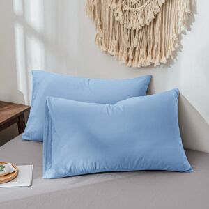 Imperial Rooms (Sky Blue, Pillow Cases Only(50 x 75 cm)) Fitted Sheet Bed Sheets Extra Deep 25C Imperial Rooms (Sky Blue, Pillow Cases Only(50 x 75 cm)) Fitted Sheet Bed Sheets Extra Deep 25C