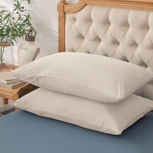 ASPIRE HOMEWARE (PLAIN PILLOWCASE PAIR, CREAM) Plain Duvet Quilt Covers Reversible Bedding Set ASPIRE HOMEWARE (PLAIN PILLOWCASE PAIR, CREAM) Plain Duvet Quilt Covers Reversible Bedding Set