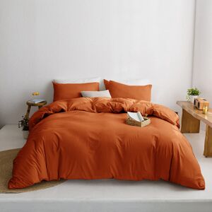 ASPIRE HOMEWARE (KING, RUST) Plain Duvet Quilt Covers Reversible Bedding Set ASPIRE HOMEWARE (KING, RUST) Plain Duvet Quilt Covers Reversible Bedding Set