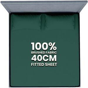 Imperial Rooms (Emerald, Single) Extra Deep 40CM Fitted Sheet Bed Sheets Single Double King Imperial Rooms (Emerald, Single) Extra Deep 40CM Fitted Sheet Bed Sheets Single Double King