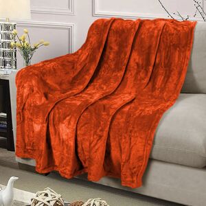 Imperial Rooms (Rust/Orange Fleece, Super King) Faux Fur Fleece Blanket Large Sofa Bed Warm Thr Imperial Rooms (Rust/Orange Fleece, Super King) Faux Fur Fleece Blanket Large Sofa Bed Warm Thr