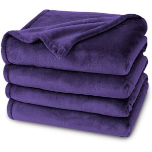 ASPIRE HOMEWARE (Single , Purple/Lilac Blanket) Fleece Blankets Throw Thick Warm Super Soft Bed ASPIRE HOMEWARE (Single , Purple/Lilac Blanket) Fleece Blankets Throw Thick Warm Super Soft Bed