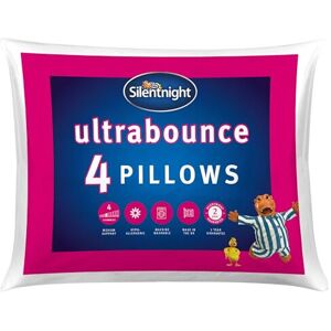 Silentnight Ultrabounce Pillows Pack of 4 ? Medium Support Soft Bouncy Hotel Bed Silentnight Ultrabounce Pillows Pack of 4 ? Medium Support Soft Bouncy Hotel Bed