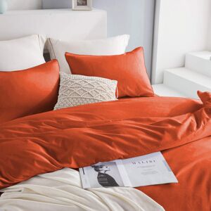 SUPREME BEDDING LTD (Rust, Double) Luxury Duvet Cover with Fitted sheet & Pillow Case SUPREME BEDDING LTD (Rust, Double) Luxury Duvet Cover with Fitted sheet & Pillow Case