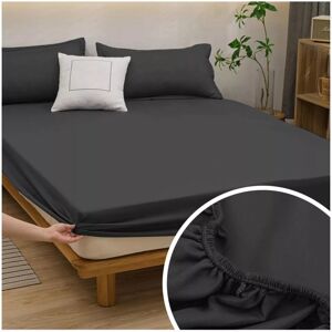 Imperial Rooms (Charcoal, Super King) Fitted Sheets 40cm Deep Bed Sheet Single Double King Imperial Rooms (Charcoal, Super King) Fitted Sheets 40cm Deep Bed Sheet Single Double King