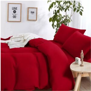 Moonlight Bedding Limited (Burundy Red, King Size Set) 4PC Dyed Duvet Cover Bedding Set with Fitted Sheet Moonlight Bedding Limited (Burundy Red, King Size Set) 4PC Dyed Duvet Cover Bedding Set with Fitted Sheet
