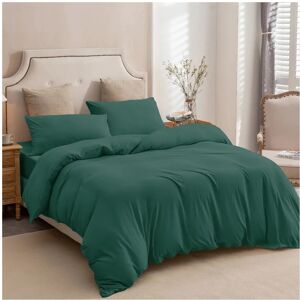 Moonlight Bedding Limited (Emerald Green, King Size Set) 4PC Dyed Duvet Cover Bedding Set with Fitted Shee Moonlight Bedding Limited (Emerald Green, King Size Set) 4PC Dyed Duvet Cover Bedding Set with Fitted Shee