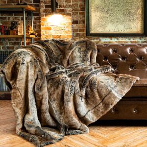 Unbranded (150x200cm, Brown) Faux Fur Throw Blanket Large Brown 150x200cm Luxury Fuzzy War Unbranded (150x200cm, Brown) Faux Fur Throw Blanket Large Brown 150x200cm Luxury Fuzzy War