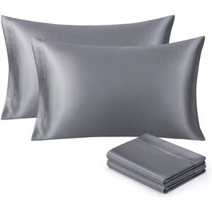 Imperial Rooms (Grey Pillowcase 2-Pack) Double Sided Pillowcase Satin Silk Soft Pillow Cover Fo Imperial Rooms (Grey Pillowcase 2-Pack) Double Sided Pillowcase Satin Silk Soft Pillow Cover Fo
