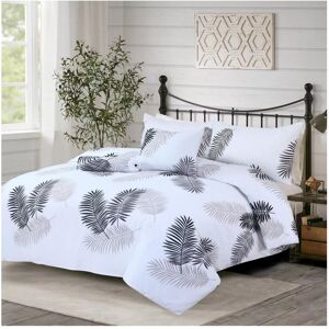 SUPREME BEDDING LTD (Super King Size Duvet Quilt Cover, Leaf White Duvet Quilt Cover) Soft Duvet Cov SUPREME BEDDING LTD (Super King Size Duvet Quilt Cover, Leaf White Duvet Quilt Cover) Soft Duvet Cov