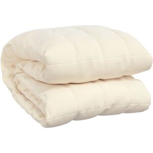 vidaXL Weighted blanket light cream 138x200 cm 10 kg fabric vidaXL Weighted blanket light cream 138x200 cm 10 kg fabric