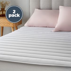 Silentnight Quilted Mattress Protector Single 2 Pack Silentnight Quilted Mattress Protector Single 2 Pack