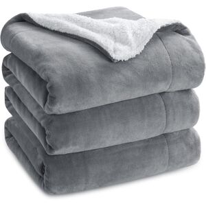 Unbranded (King, 01 - Grey) Sherpa Fleece Blanket Queen Size - Fluffy Microfiber Solid Bla Unbranded (King, 01 - Grey) Sherpa Fleece Blanket Queen Size - Fluffy Microfiber Solid Bla