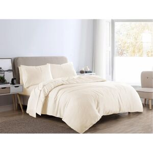 Kampala Hill (Double, Cream) Flannellette Brushed Cotton Duvet Cover Set Thermal Bedding Warm Kampala Hill (Double, Cream) Flannellette Brushed Cotton Duvet Cover Set Thermal Bedding Warm