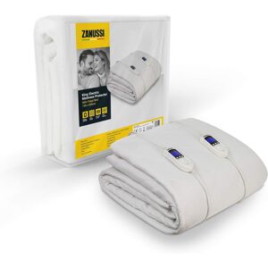Unbranded (King, White) Zanussi Electric Blanket, Heated King Size Mattress Pad, 9 Heat Se Unbranded (King, White) Zanussi Electric Blanket, Heated King Size Mattress Pad, 9 Heat Se