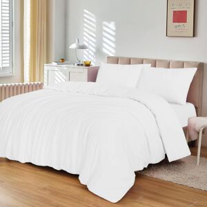 Imperial Rooms (Double Plain Duvet Cover Set White) Reversible Duvet Cover White Bedding Sets Q Imperial Rooms (Double Plain Duvet Cover Set White) Reversible Duvet Cover White Bedding Sets Q