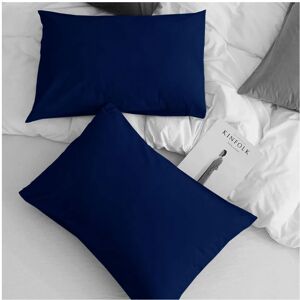 Moonlight Bedding Limited (Pillowcases Pair: 50 X 75 cm, Navy Blue) Xtra Deep 30CM Elastic Fitted Sheets H Moonlight Bedding Limited (Pillowcases Pair: 50 X 75 cm, Navy Blue) Xtra Deep 30CM Elastic Fitted Sheets H