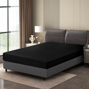 Moonlight Bedding Limited (Double: 137 X 190 cm, Black) Jersey Fitted Sheets Extra Deep 30CM Stretch Elast Moonlight Bedding Limited (Double: 137 X 190 cm, Black) Jersey Fitted Sheets Extra Deep 30CM Stretch Elast