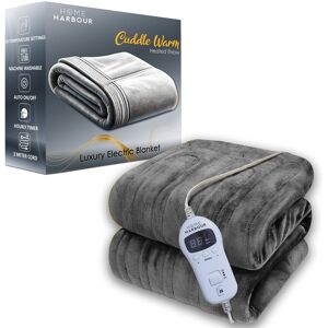 Home Harbour Heated Electric Blanket Throw Cuddle Warm 160x130cm, 10 Heat Levels Home Harbour Heated Electric Blanket Throw Cuddle Warm 160x130cm, 10 Heat Levels