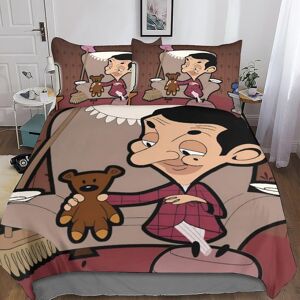 CGOODWIND (King 240*220cm) Mr Bean Duvet Cover 3D Printed Bedding Set Decorative 3 Piece S CGOODWIND (King 240*220cm) Mr Bean Duvet Cover 3D Printed Bedding Set Decorative 3 Piece S