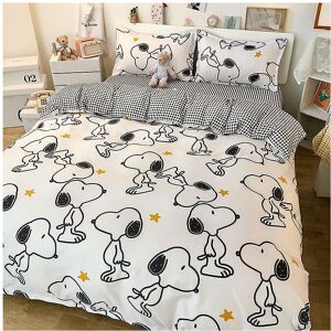 Unbranded (4piece set200x230cm, shinubibai) 3/4 Piece Set Kawaii Snoopy Cartoon Cotton Qui Unbranded (4piece set200x230cm, shinubibai) 3/4 Piece Set Kawaii Snoopy Cartoon Cotton Qui