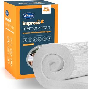 (Super King) Silentnight Impress Mattress Topper Memory Foam 7 (Super King) Silentnight Impress Mattress Topper Memory Foam 7