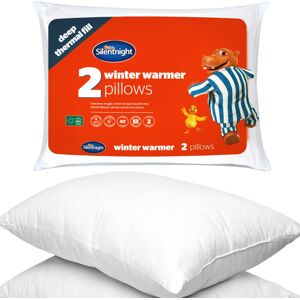 Silentnight Pack of 2 Winter Warmer Pillows, Cosy Thermal Warm Winter Pillow Pai Silentnight Pack of 2 Winter Warmer Pillows, Cosy Thermal Warm Winter Pillow Pai