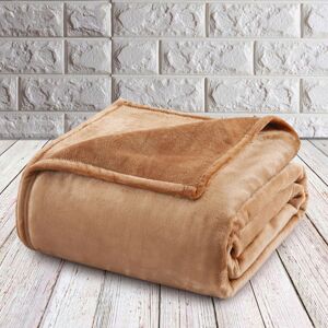 Oxford Homeware (Camel, King: 200 cm x 240 cm.) Faux Fur Fleece Throw Warm Soft Mink Blanket Oxford Homeware (Camel, King: 200 cm x 240 cm.) Faux Fur Fleece Throw Warm Soft Mink Blanket