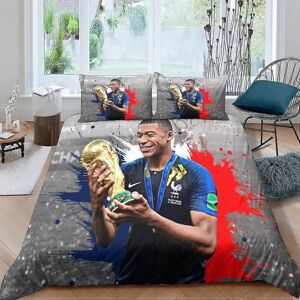 Unbranded (Single135x200cm) Mbappe Duvet Cover,Football Star Soft Duvet Cover Bedding Set, Unbranded (Single135x200cm) Mbappe Duvet Cover,Football Star Soft Duvet Cover Bedding Set,