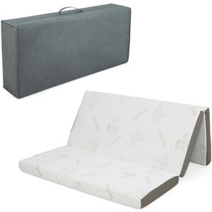 Casart King 10 cm Folding Gel-Infused Tri-fold Mattress Topper Cool Gel Memory Foam Casart King 10 cm Folding Gel-Infused Tri-fold Mattress Topper Cool Gel Memory Foam