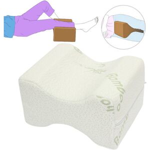 Unbranded Soft Memory Foam Leg Knee Pillow White Bamboo Fiber Cover Back Aches Night Bed P Unbranded Soft Memory Foam Leg Knee Pillow White Bamboo Fiber Cover Back Aches Night Bed P