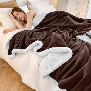Moonlight Bedding Limited (Super King, Brown ) Heavy Thick Blanket Bed Throw-Single Double King Size-Warm Moonlight Bedding Limited (Super King, Brown ) Heavy Thick Blanket Bed Throw-Single Double King Size-Warm