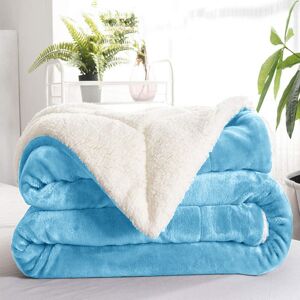 Moonlight Bedding Limited (Double, Light Blue) Heavy Thick Blanket Bed Throw-Single Double King Size-Warm Moonlight Bedding Limited (Double, Light Blue) Heavy Thick Blanket Bed Throw-Single Double King Size-Warm
