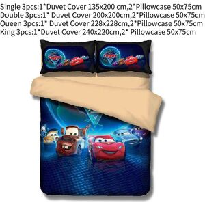 Unbranded (Cars, Single) Children Bedding Single Quilt Duvet Cover Set Cute Cartoons Comfo Unbranded (Cars, Single) Children Bedding Single Quilt Duvet Cover Set Cute Cartoons Comfo