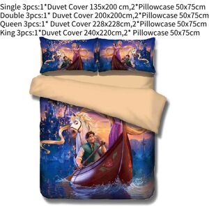 Unbranded (Rapunzel, Single) Children Bedding Single Quilt Duvet Cover Set Cute Cartoons C Unbranded (Rapunzel, Single) Children Bedding Single Quilt Duvet Cover Set Cute Cartoons C