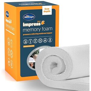 Silentnight Impress Memory Foam Mattress Topper - 5cm Thick Luxury Orthopedic Ki Silentnight Impress Memory Foam Mattress Topper - 5cm Thick Luxury Orthopedic Ki